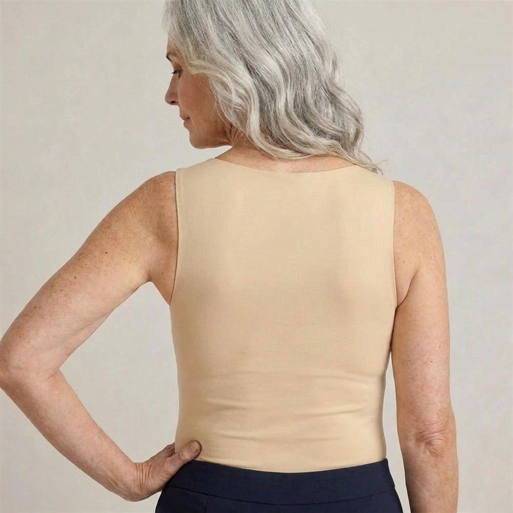 SkinFit™ Camiseta — espalda lisa, sin banda